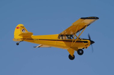 ESKISEHIR, TURKIYE - 16 Eylül 2023: M.S.O Air and Space Museum Aviat A-1B Husky (2431) Sivrihisar SHG Airshow 'da sergilendi