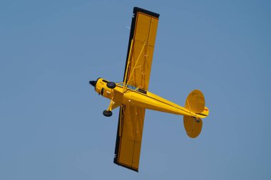 ESKISEHIR, TURKIYE - 17 Eylül 2023: M.S.O Air and Space Museum Aviat A-1B Husky (2431) Sivrihisar SHG Airshow 'da sergilendi