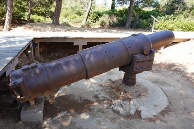 Gelibolu 'daki Old Cannon, Çanakkale Şehri, Türkiye