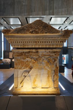 CANAKKALE, TURKIYE - 19 Haziran 2024: Canakkale 'deki Truva antik şehir müzesi