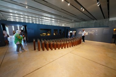 CANAKKALE, TURKIYE - 19 Haziran 2024: Canakkale 'deki Truva antik şehir müzesi