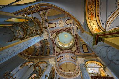 BALIKESIR, TURKIYE - 20 Haziran 2024: Ayvalik 'teki Cunda Taksiyarhis Kilisesi