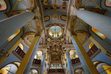 BALIKESIR, TURKIYE - 20 Haziran 2024: Ayvalik 'teki Cunda Taksiyarhis Kilisesi