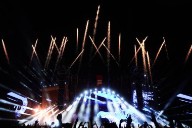 İSTANBUL, TURKIYE - Ağustos 08, 2024: İstanbul 'da DJ Tiesto Konseri