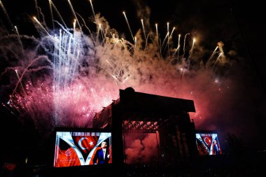 İSTANBUL, TÜRKİYE - 30 Ağustos 2024 İstanbul 'da Türk Zafer Günü Kutlaması