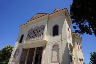 Cunda Taksiyarhis Church in Ayvalik, Balikesir City, Turkiye clipart