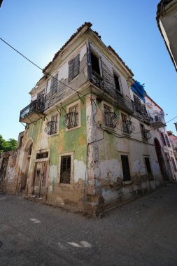 Ayvalik Kasabası 'ndaki eski bina, Balikesir Şehri, Türkiye