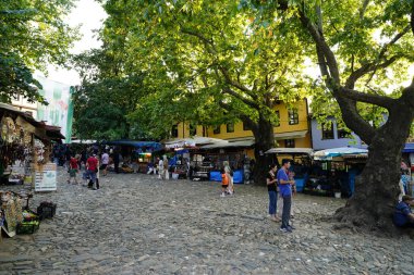 BURSA, TURKIYE - 21 Temmuz 2024: Cumalikizik Köyünün eski sokakları