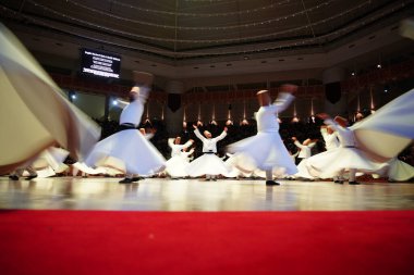 KONYA, TURKIYE - 14 Aralık 2024: Seb-i Arus, Konya 'da Düğün Günü Seb-i Arus sırasında Dervişler