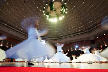 KONYA, TURKIYE - 14 Aralık 2024: Seb-i Arus, Konya 'da Düğün Günü Seb-i Arus sırasında Dervişler