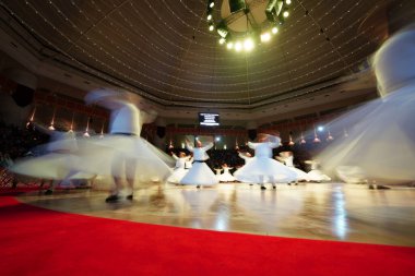 KONYA, TURKIYE - 14 Aralık 2024: Seb-i Arus, Konya 'da Düğün Günü Seb-i Arus sırasında Dervişler