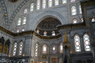 İSTANBUL, TÜRKİYE - 14 Eylül 2024: İstanbul 'daki Nuruosmaniye Camii