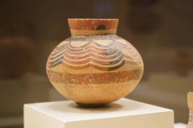 SANLIURFA, TÜRKİYE - Şubat 02, 2025: Şanlıurfa Arkeoloji ve Mozaik Müzesi 'nde Eser