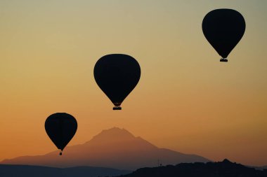 Kapadokya 'da Sıcak Hava Balonları, Nevsehir Şehri, Türkiye