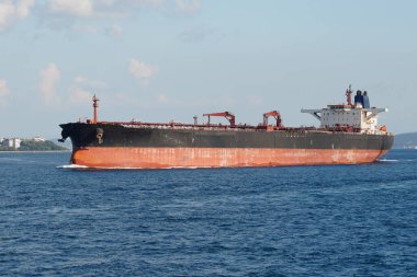 A Tanker Ship Carrying Liquids Between Ports