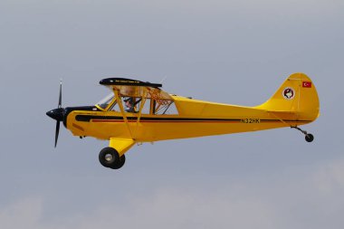 ESKISEHIR, TURKIYE - 21 Eylül 2024: Sivrihisar SHG Hava Gösterisinde Özel Aviat A-1B Husky (2431)