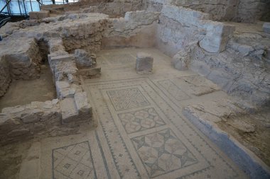 GAZIANTEP, TÜRKİYE - ŞUBAT 01, 2025: Zeugma Antik Şehir Harabeleri