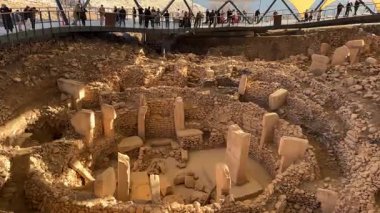 SANLIURFA, TURKIYE - ŞUBAT 01, 2025: Şanlıurfa 'daki Göbekli Tepe Neolitik Arkeolojik Alanı
