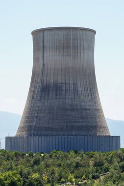 Gün içinde Gaz Santrali 'nin bacası