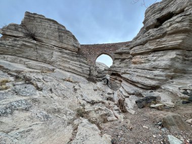 Sille Town 'daki Rocky Köprüsü, Konya Şehri, Türkiye