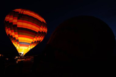 Kapadokya 'da Sıcak Hava Balonu, Nevsehir Şehri, Türkiye