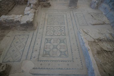 GAZIANTEP, TURKIYE - Şubat 01, 2025: Zeugma Antik Kentinde Mozaik