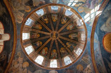 İSTANBUL, TURKIYE - Mart 01, 2025: Chora Kilisesi 'nde Fresco, Fstih Bölgesi' nde Kariye Camii