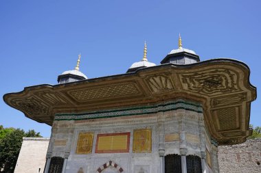 İSTANBUL, TÜRKİYE - 14 Eylül 2024: İstanbul 'da Ahmet Çeşmesi