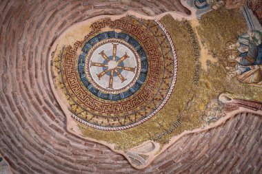 İSTANBUL, TURKIYE - Mart 01, 2025: Chora Kilisesi 'nde Mozaik, Fstih Bölgesi' nde Kariye Camii