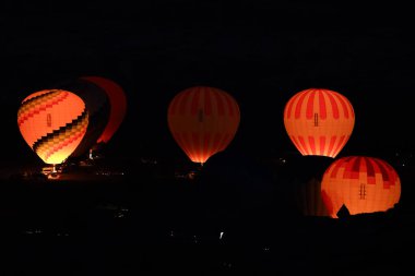Kapadokya 'da Sıcak Hava Balonları, Nevsehir Şehri, Türkiye