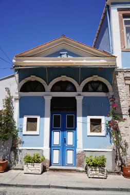 Ayvalik Kasabası 'ndaki eski bina, Balikesir Şehri, Türkiye