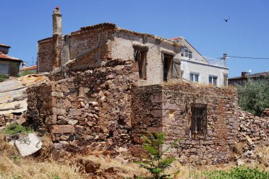 Ayvalik Kasabası 'ndaki eski bina, Balikesir Şehri, Türkiye