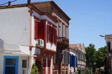 Ayvalik Kasabası 'ndaki eski bina, Balikesir Şehri, Türkiye