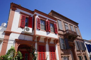 Ayvalik Kasabası 'ndaki eski bina, Balikesir Şehri, Türkiye