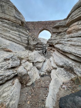 Sille Town 'daki Rocky Köprüsü, Konya Şehri, Türkiye