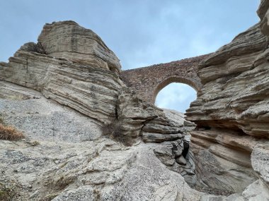 Sille Town 'daki Rocky Köprüsü, Konya Şehri, Türkiye