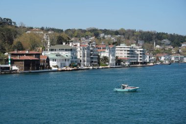 İstanbul 'un İstanbul kenti İstanbul' un Boğaz tarafında binalar