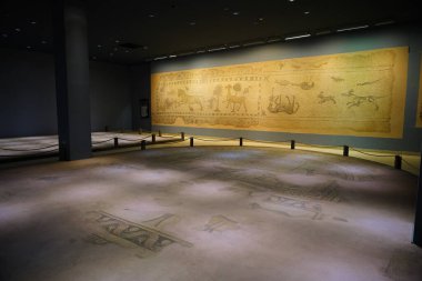 GAZIANTEP, TURKIYE - Şubat 01, 2025: Zeugma Mozaik Müzesi