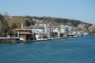 İstanbul 'un İstanbul kenti İstanbul' un Boğaz tarafında binalar