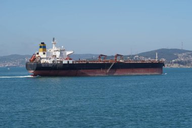 A Tanker Ship Carrying Liquids Between Ports