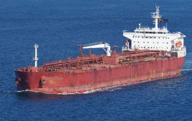 A Tanker Ship Carrying Liquids Between Ports
