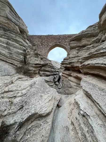 Sille Town 'daki Rocky Köprüsü, Konya Şehri, Türkiye