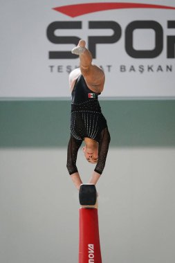 ANTALYA, TURKIYE - 23 Mart 2025: Michelle PINEDA FIG Artistik Jimnastik Aygıtları Dünya Kupası 2025, Antalya