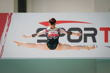ANTALYA, TURKIYE - 23 Mart 2025: Aiko SUGIHARA FIG Artistik Jimnastik Aletleri Dünya Kupası 2025, Antalya