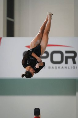 ANTALYA, TURKIYE - 23 Mart 2025: Michelle PINEDA FIG Artistik Jimnastik Aygıtları Dünya Kupası 2025, Antalya