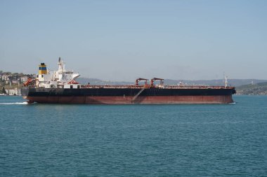 A Tanker Ship Carrying Liquids Between Ports