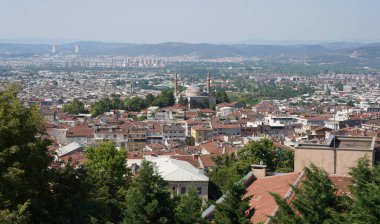 Türkiye 'nin Bursa şehrinin manzarası