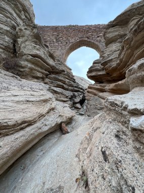 Sille Town 'daki Rocky Köprüsü, Konya Şehri, Türkiye
