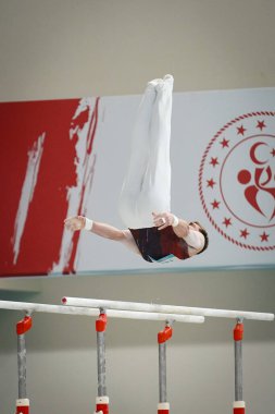 ANTALYA, TURKIYE - 23 Mart 2025: Harald WIBYE FIG Artistik Jimnastik Aletleri Dünya Kupası 2025, Antalya