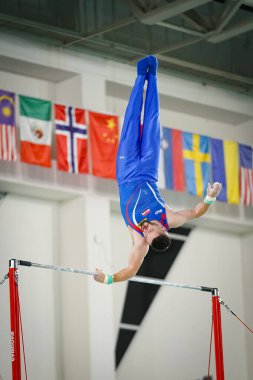 ANTALYA, TURKIYE - 23 Mart 2025: Yusuke TANAKA FIG Artistik Jimnastik Aletleri Dünya Kupası 2025, Antalya